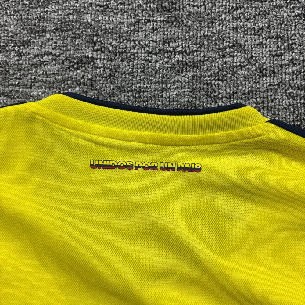 2018 Adidas Colombia National Team Soccer Jersey Size Large Yellow Climalite
